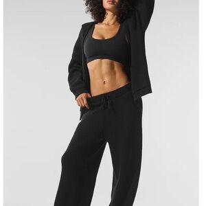 Alo yoga domain rib knit sweatpants L